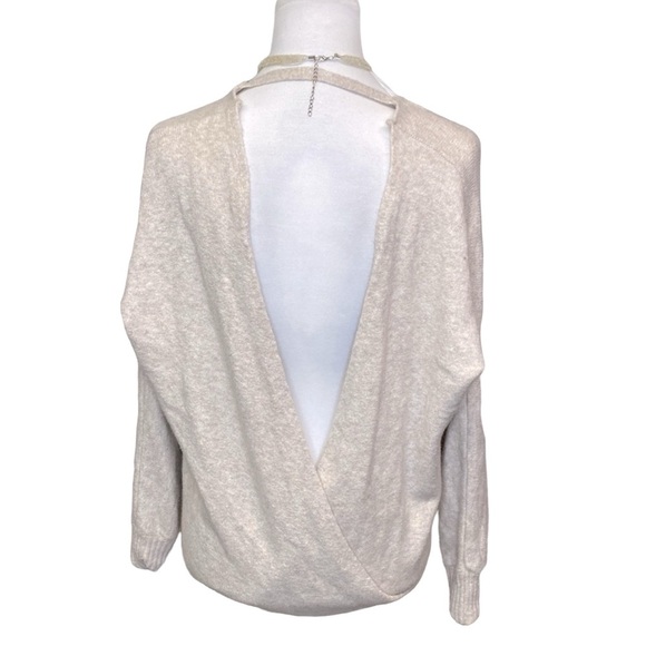 Shrinking Violet Surplice Front & Back Sweater - Picture 4 of 6